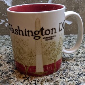 Starbucks Washington DC 2011 Coffee Mug Cup Collector Global Icon 16 oz Red